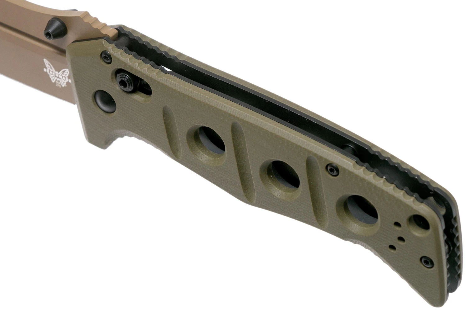 Benchmade 275FE-2 Sibert Adamas OD Green G10, Flat Earth Couteau De Poche, Shane Sibert Design 9 Benchmade 275FE-2 Sibert Adamas OD Green G10, Flat Earth Couteau De Poche, Shane Sibert Design – Image 7