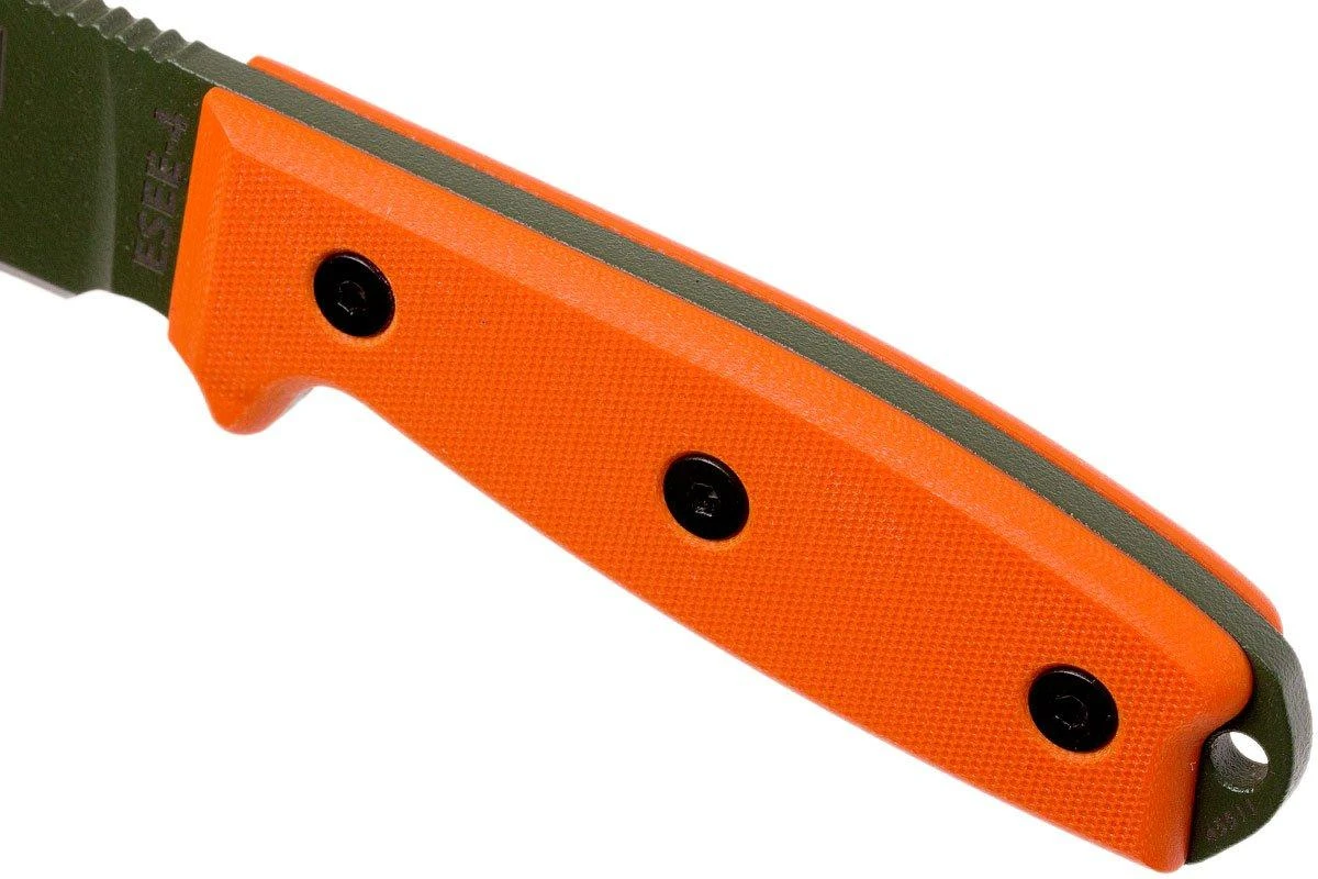 ESEE Model 4 OD Blade, Orange Handle 4P-OD Avec étui + Clip 7 ESEE Model 4 OD Blade, Orange Handle 4P-OD Avec étui + Clip – Image 5