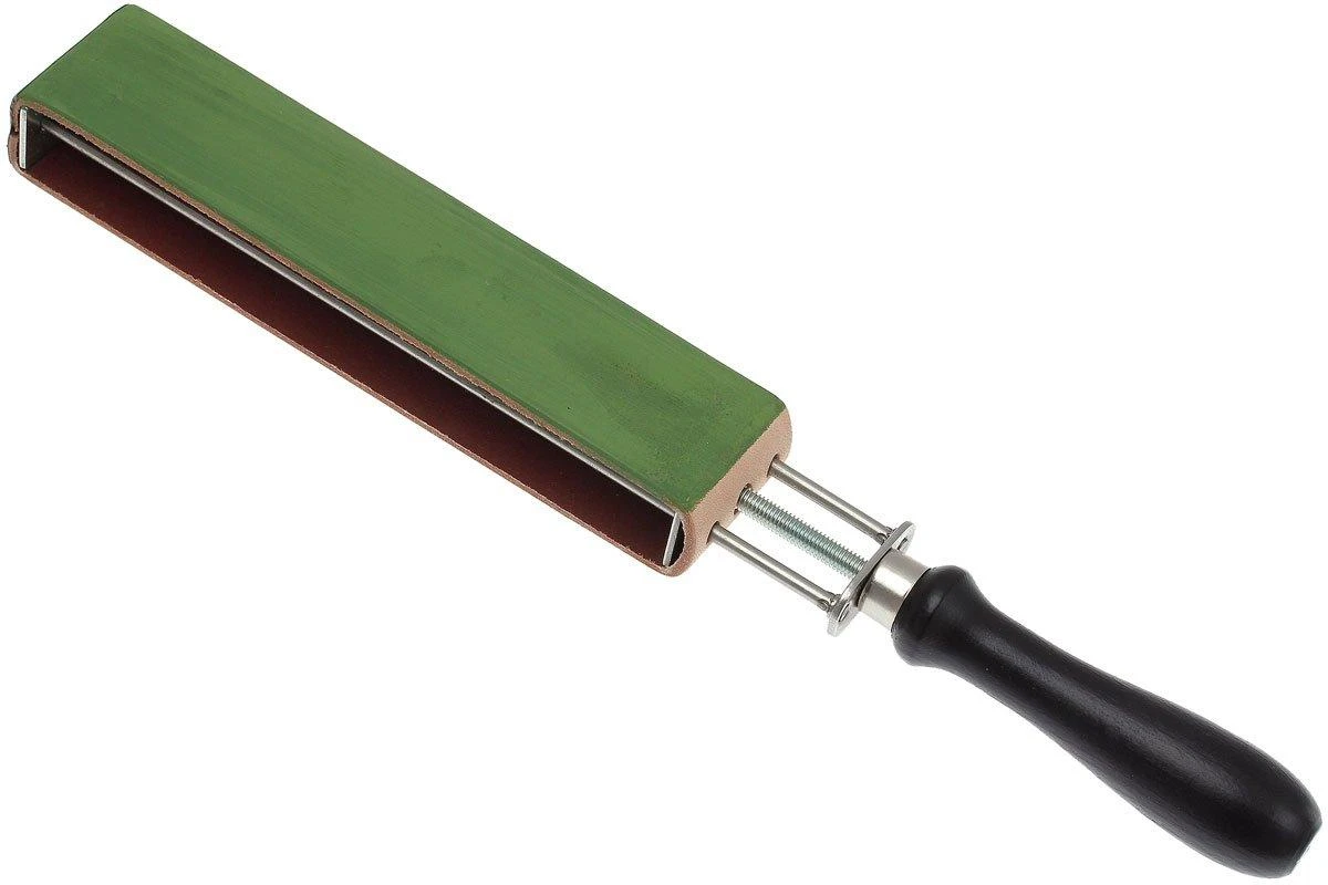 Herold Solingen HS56J Cuir à Rasoir Double-face, Vert/cuir 3 Herold Solingen HS56J Cuir à Rasoir Double-face, Vert/cuir