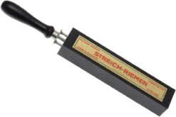 Herold Solingen HS56J Cuir à Rasoir Double-face, Vert/cuir 9 Herold Solingen HS56J Cuir à Rasoir Double-face, Vert/cuir -Magasin De Fournitures De Couteaux HS56J 04 herold solingen spanriem groen hs56j 04