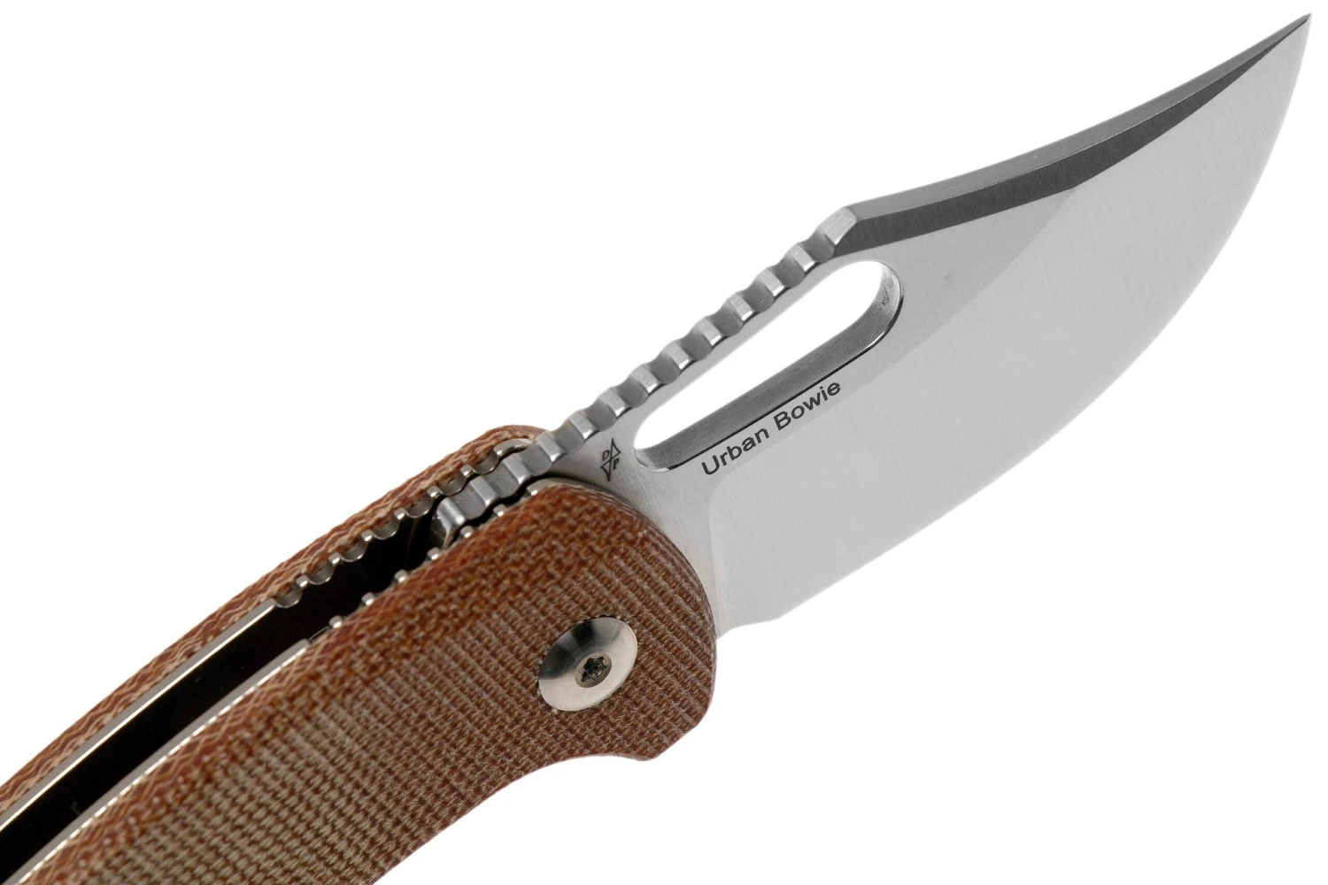 Kizer Urban Bowie V2578C2 154CM, Natural Micarta, Couteau De Poche, Dirk Pinkerton Design 8 Kizer Urban Bowie V2578C2 154CM, Natural Micarta, Couteau De Poche, Dirk Pinkerton Design – Image 6
