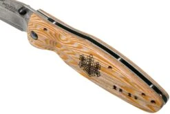 Mcusta MC-0182D Sengoku Toyotomi Hideyoshi, Yellow Pakkawood, Couteau De Gentleman -Magasin De Fournitures De Couteaux MC 0182D 07 mcusta