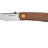 Real Steel Luna Boost Premium, Damascus, Brown Micarta, Couteau De Poche Knivesandtools Exclusive -Magasin De Fournitures De Couteaux RL7078 01 realsteel