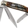 Rough Ryder Stockman Cinnamon Stag RR2160 Damascus Slipjoint Couteau De Poche 2 Rough Ryder Stockman Cinnamon Stag RR2160 Damascus Slipjoint Couteau De Poche -Magasin De Fournitures De Couteaux RY2160 01 rough ryder