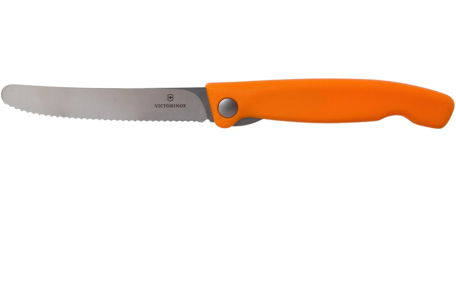 Victorinox SwissClassic 6.7836.F9B Couteau à Légumes Pliant Dentelé, Orange 3 Victorinox SwissClassic 6.7836.F9B Couteau à Légumes Pliant Dentelé, Orange