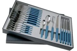 Victorinox Swiss Modern 6.9096.11W2.24, Ménagère 24 Pièces Avec Couteau à Tomate, Bleu -Magasin De Fournitures De Couteaux VT6 9096 11W2 24 02 victorinox