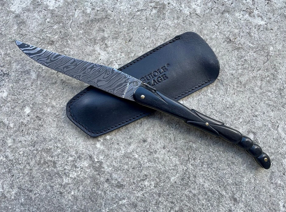 Ginisty Mickael Laguiole Aile De Pigeon ébène Et Damas 3 Ginisty Mickael Laguiole Aile De Pigeon ébène Et Damas